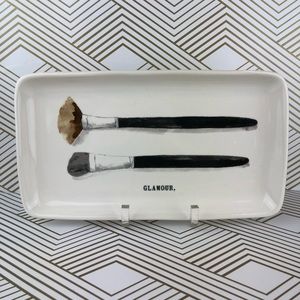 NWOT Rae Dunn Artisan Collection By Magenta Glamour Makeup Brush Tray